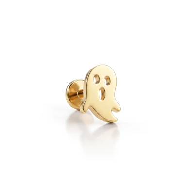 Labret fantasma em titânio