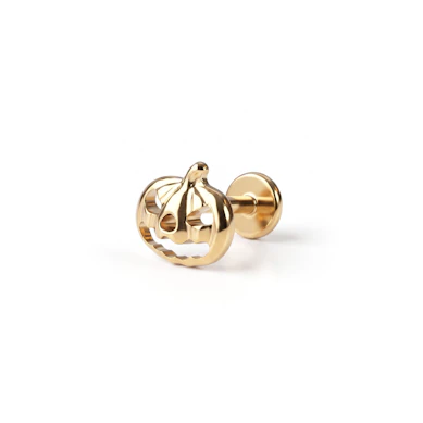 Labret abóbora em titânio-Dourado