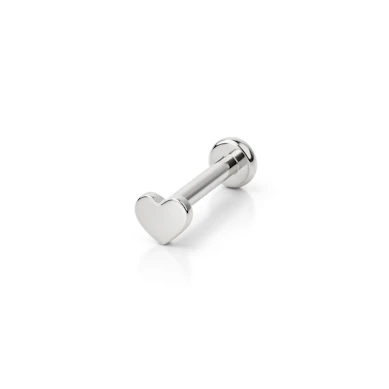 Labret de titânio com rosca interna e topos de modelos diferentes