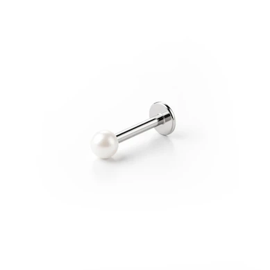 Labret com uma pérola acrílica em várias cores