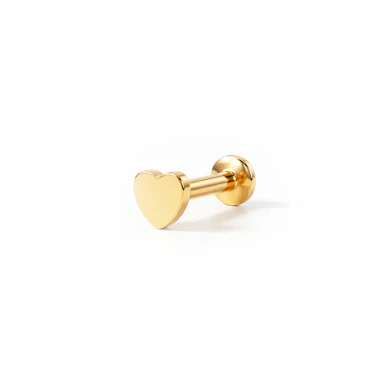 Labret com design de coração