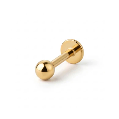 Labret de titânio colorido com rosca interna