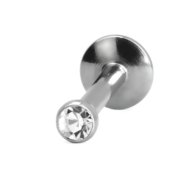 Labret com pequeno topo de rosca interna