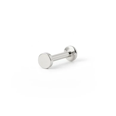 Labret com rosca interna e disco plano