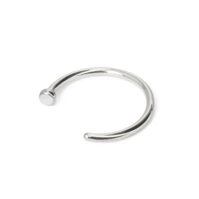 Argola para o nariz em titânio