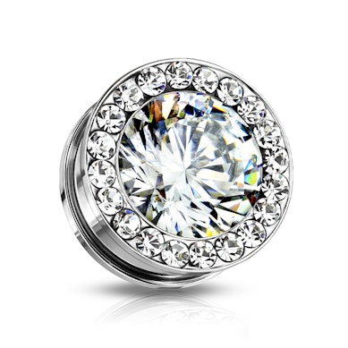 Plug com uma pedra grande e várias pequenas