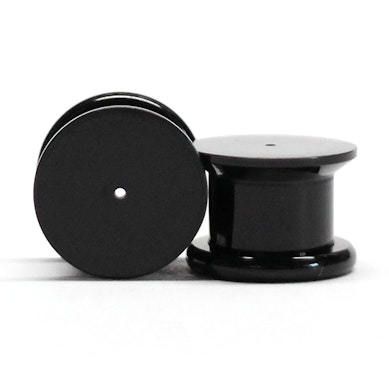 Plug em acrílico para piercing na orelha.