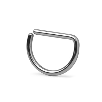 Argola simples em formato de D