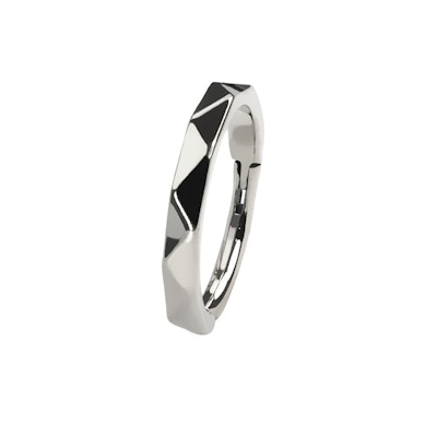 Argola em titânio para narina com padrão de diamante