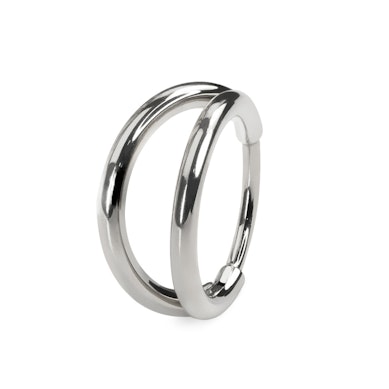 Argola dupla em titânio