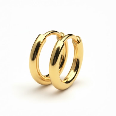 Par de huggies de titânio