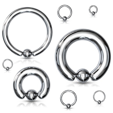 Argola com bola grande