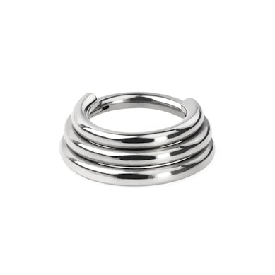 Argola com três camadas e articulação