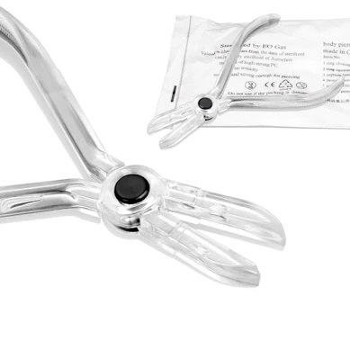 Alicate estéril para fechar argolas