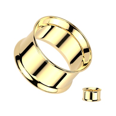 Túnel em titânio com duas bordas destacadas