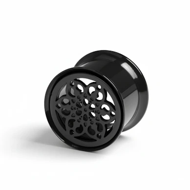 Túnel com flor de filigrana