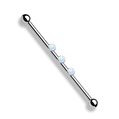 Industrial barbell com 3 opalas de rosca interna