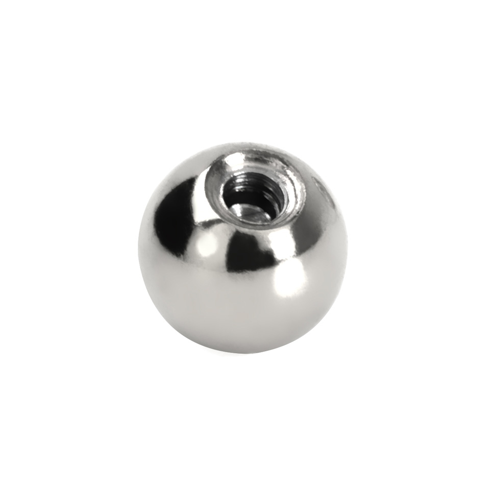 Bola para piercing com brihante de cores