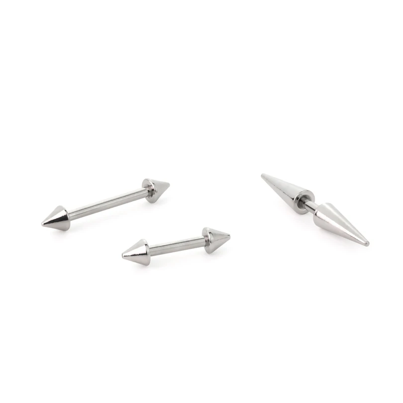 Barra de piercing com picos