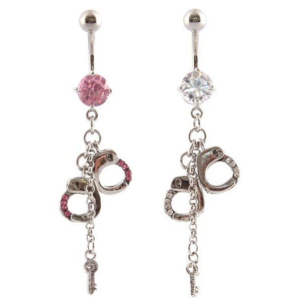 Joia para o umbigo com algemas