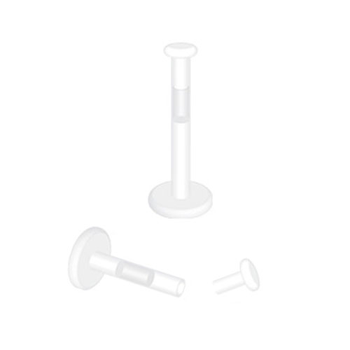 Retentor de labret de encaixe