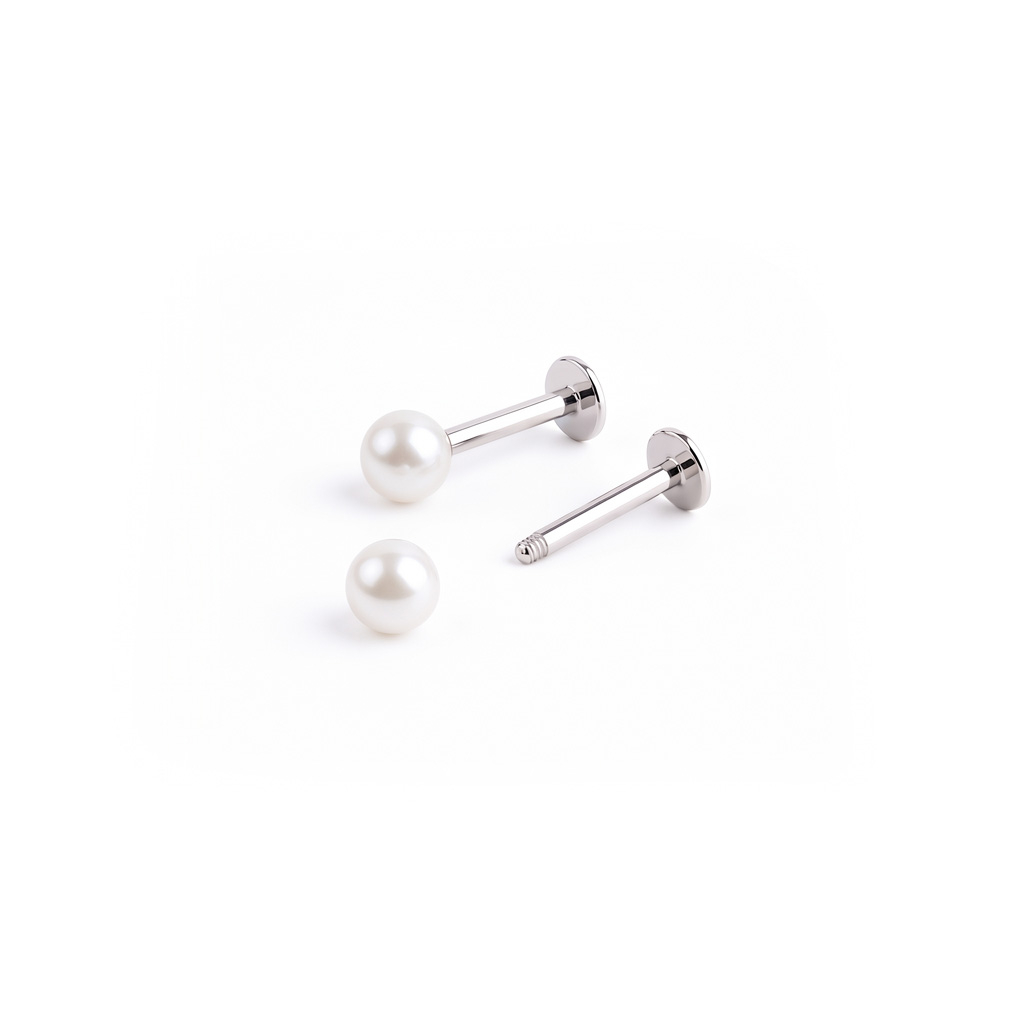 Labret com bola metálica