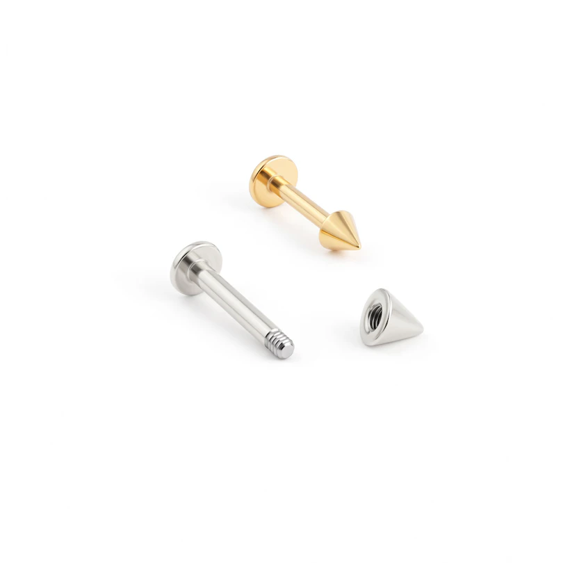 Labret com espigão em cores variadas