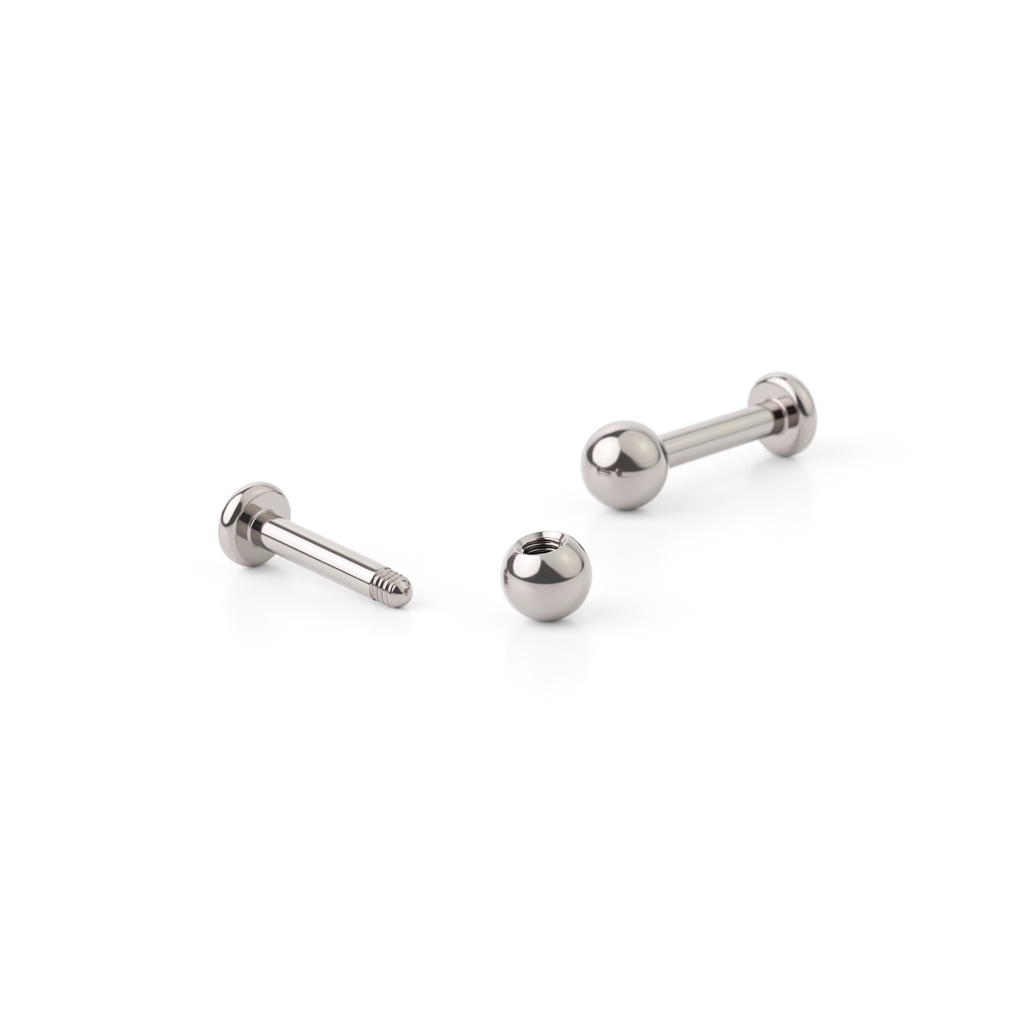 Labret de titânio puro