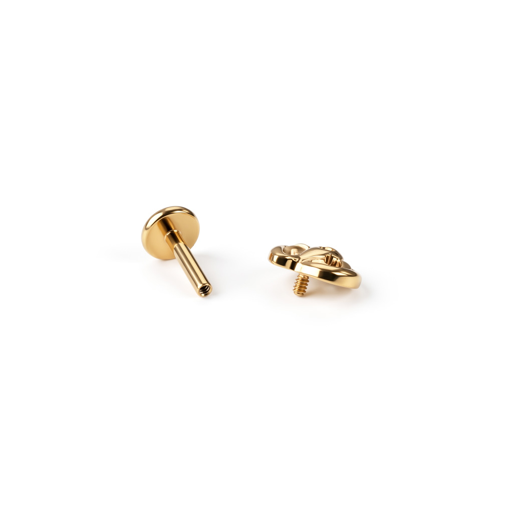 Labret abóbora em titânio-Dourado