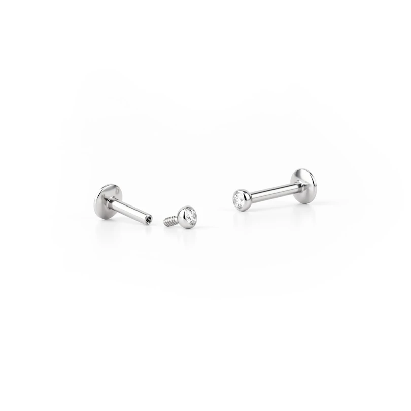 Labret com rosca interna na barra