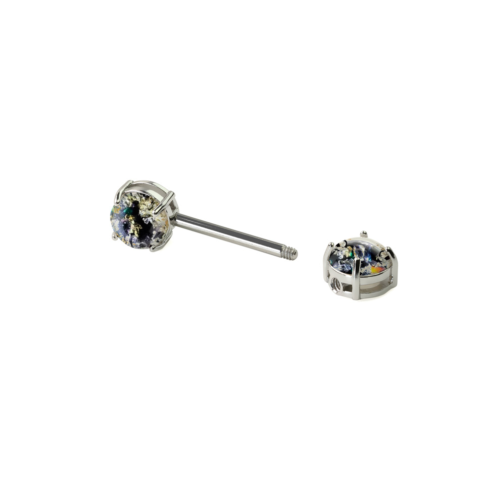 Mamilo piercing com estilo de lava