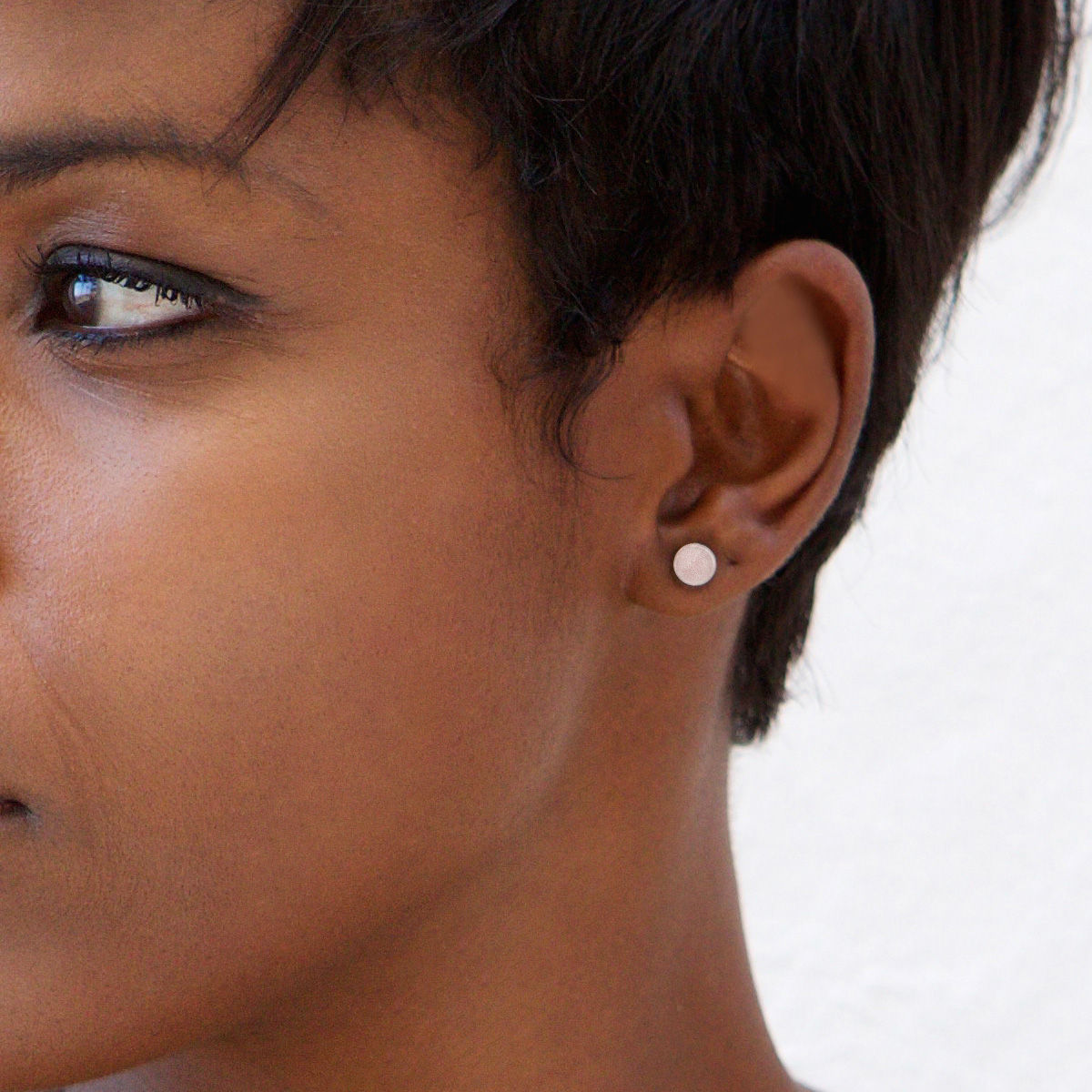 Plug de quartzo rosa com um o-ring