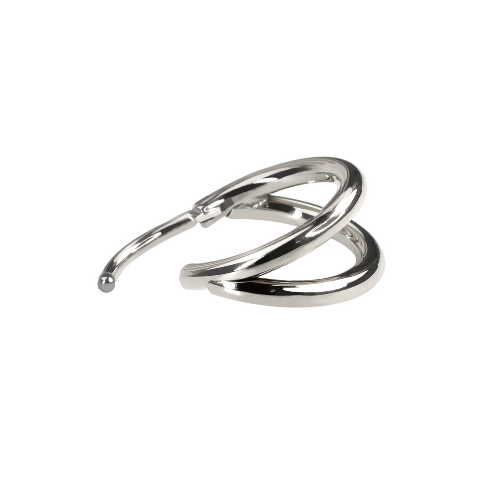 Argola dupla em titânio