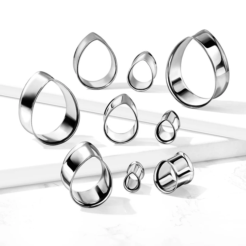 Túnel em forma de gota em aço cirúrgico