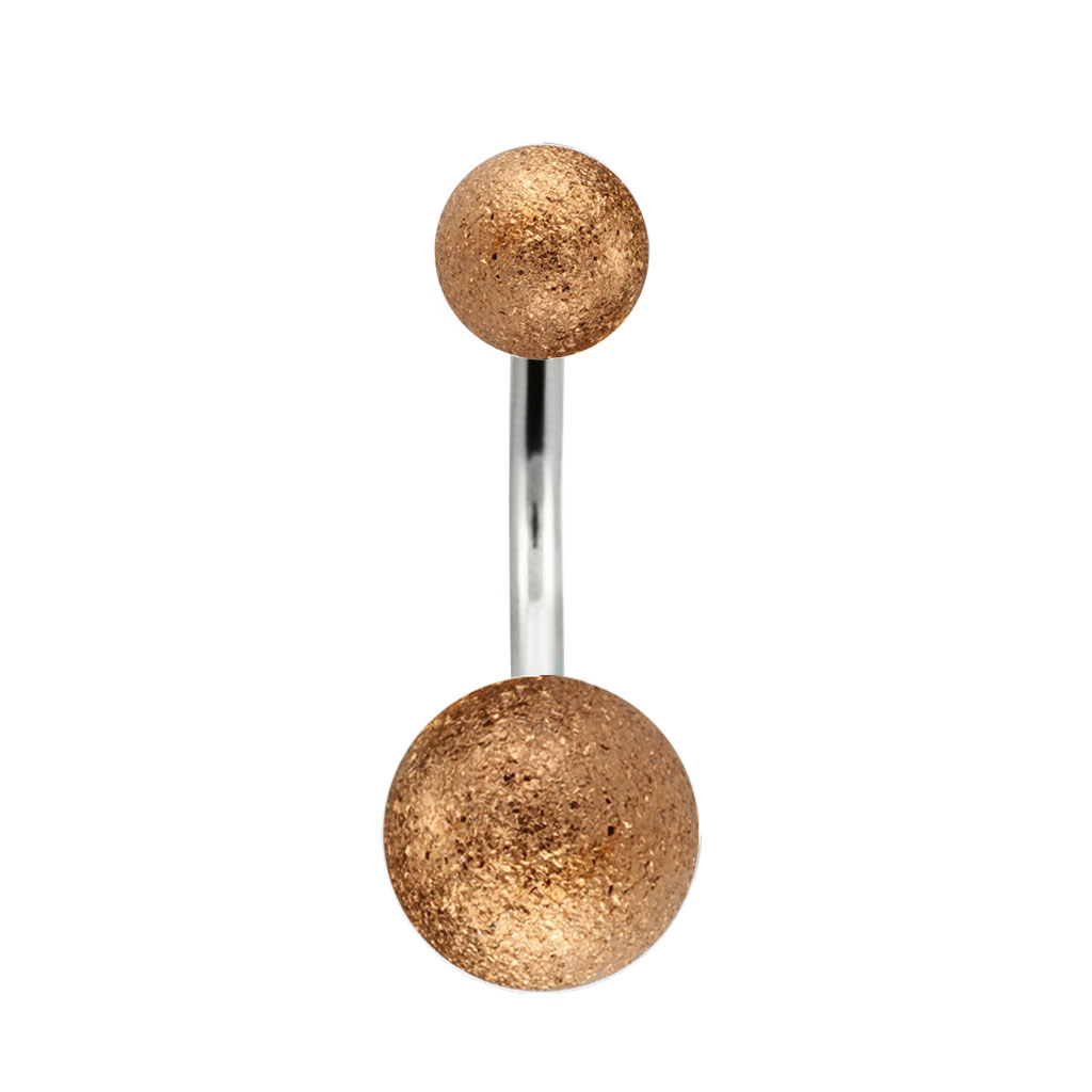 Piercing para o umbigo com aspeto de diamante