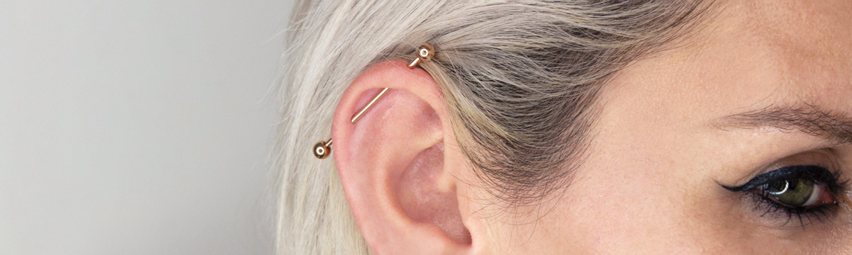 Piercing Na Orelha Industrial