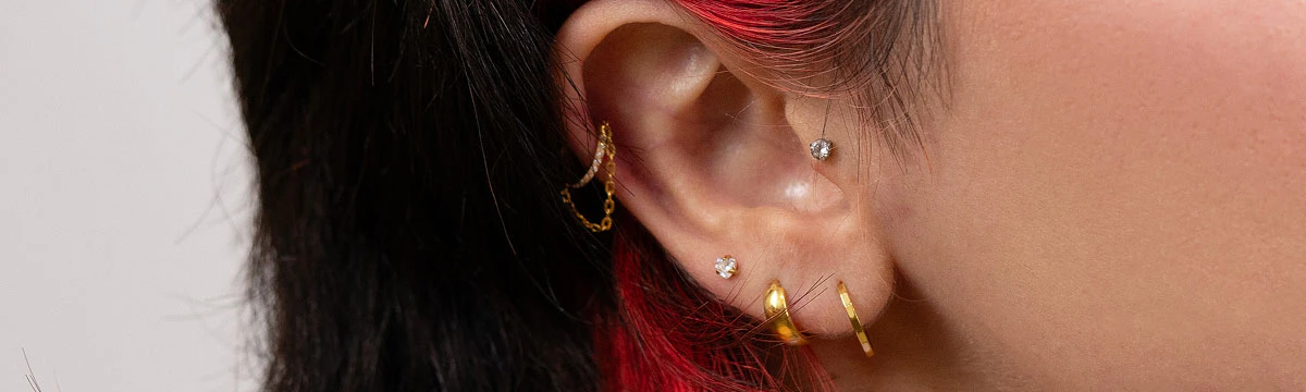 Piercing em Titânio para a Orelha