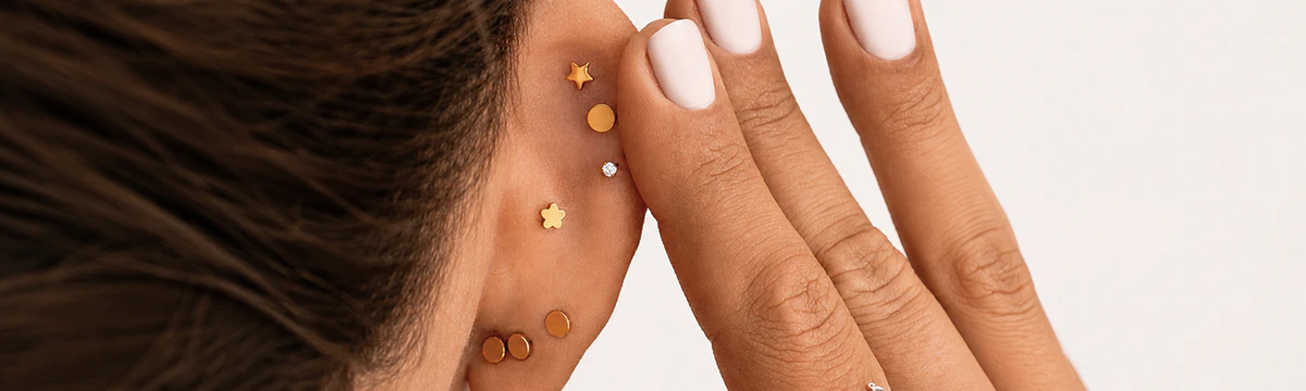 Piercing labret em titânio